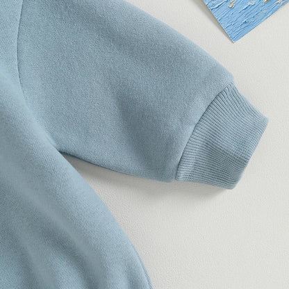 Baby Boy Oversized Sweatshirt Romper SnugBubs Australia