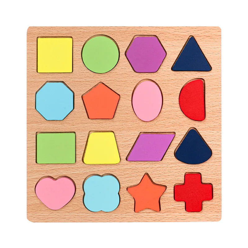 Montessori Wooden Puzzle Collection