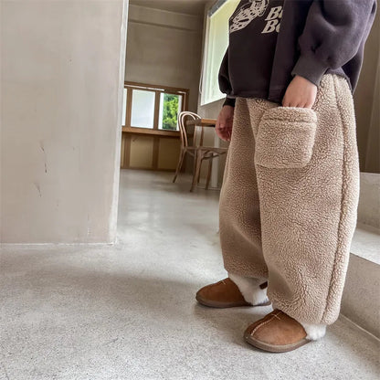 Winter Kids Warm Fleece Pants SnugBubs Australia