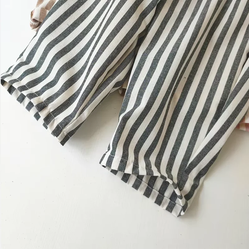 Hemp Cotton Striped Boys' Pants SnugBubs Australia