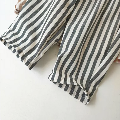 Hemp Cotton Striped Boys' Pants SnugBubs Australia