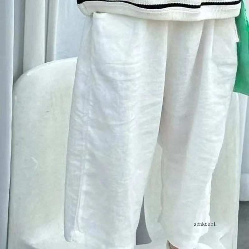 Baby Boy Girl Pant Cotton and Linen Cropped Trousers Child Trousers Long Kid Summer Pant Baby Infant Clothes SnugBubs Australia