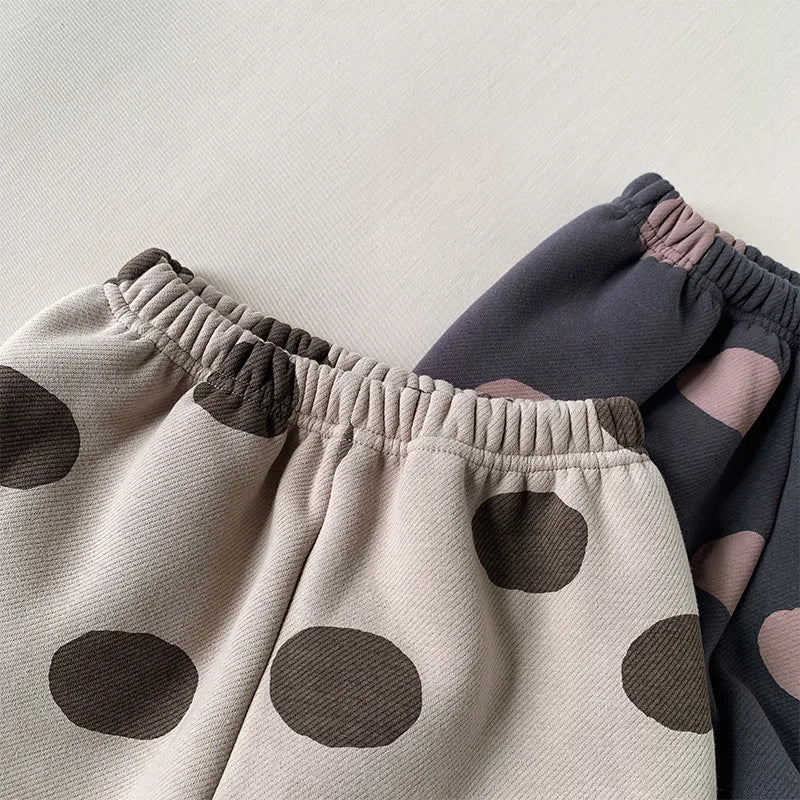Winter Casual Trousers with Dot Print SnugBubs Australia