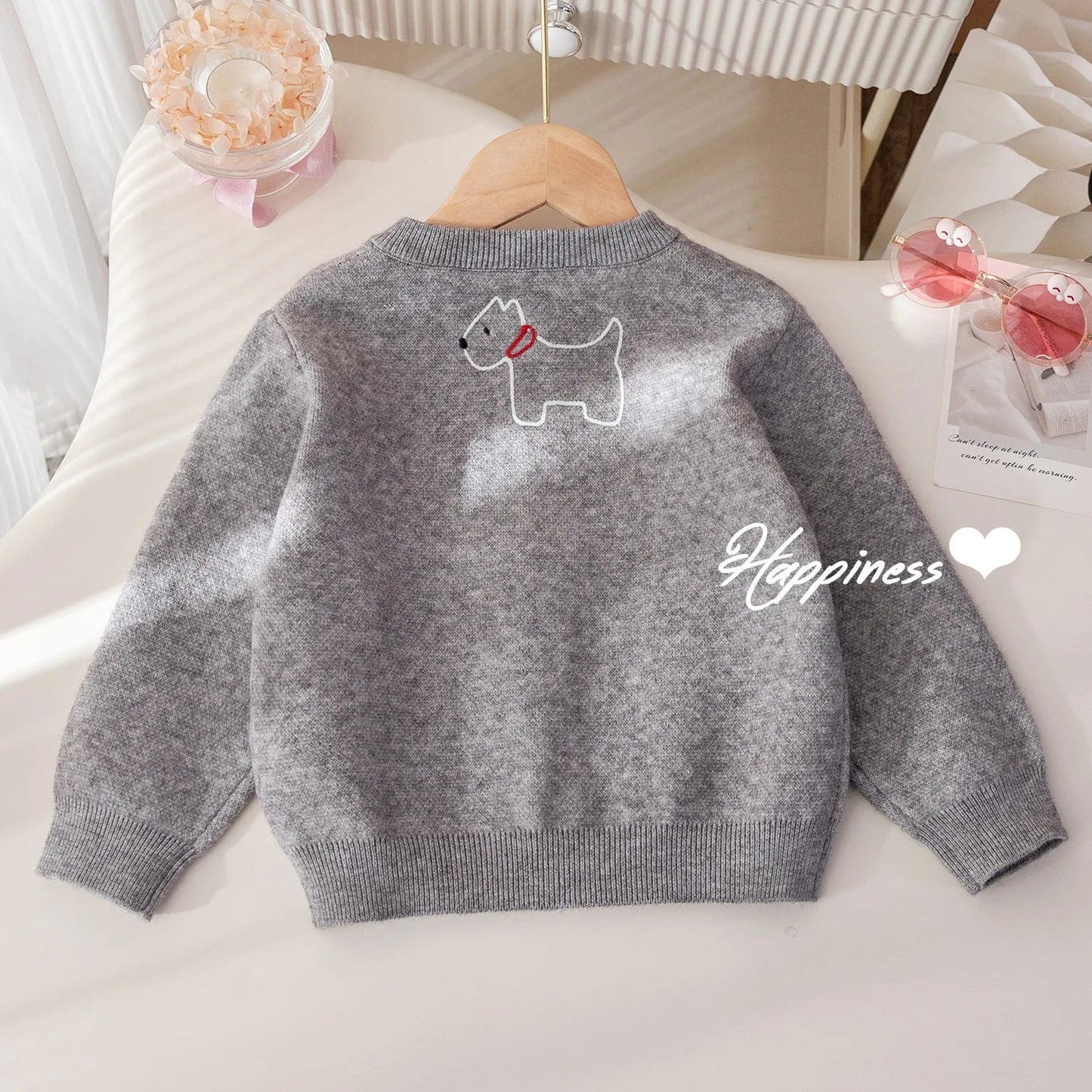 Baby Girls Cartoon Design Sweater SnugBubs Australia