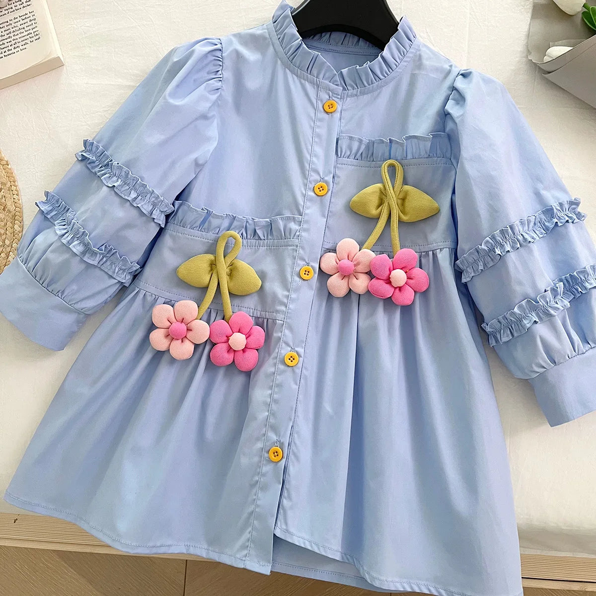 Sunflower Dreams Long Sleeve Dress SnugBubs Australia