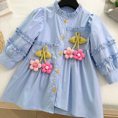 Sunflower Dreams Long Sleeve Dress SnugBubs Australia