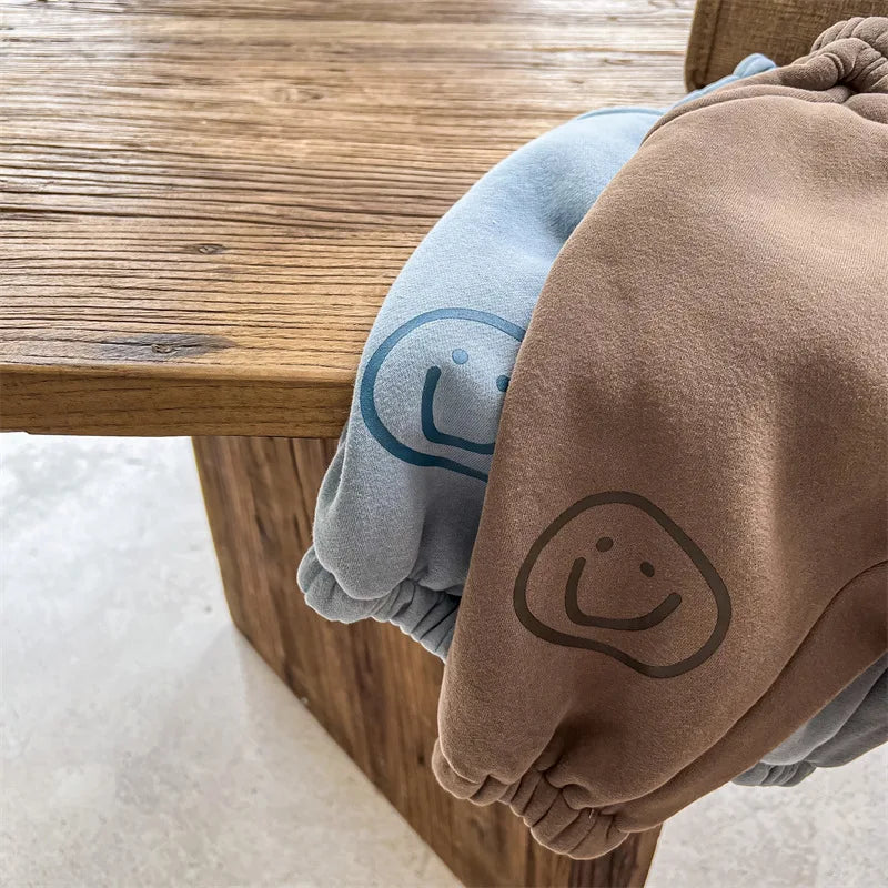 Cute Cartoon Print Thickened Cotton Casual Trousers SnugBubs Australia