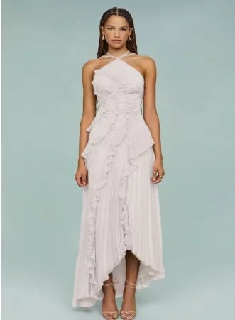Elegant Women’s Sleeveless Backless Maxi Dress