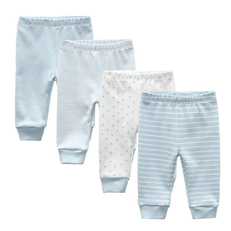 4PCS Newborn Baby Pants Set
