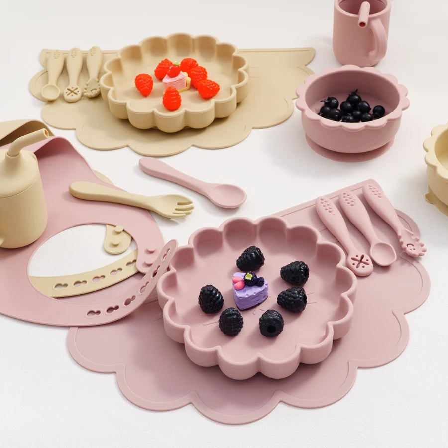 Colorful Silicone Baby Feeding Set SnugBubs Australia