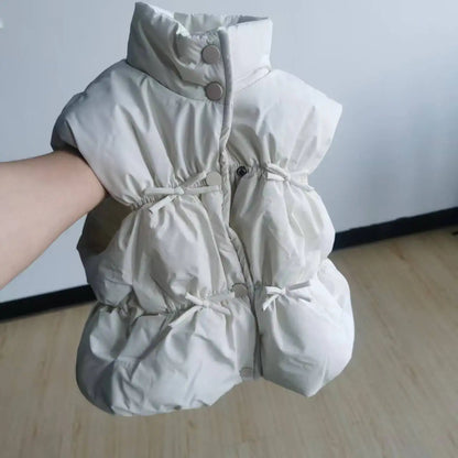 Autumn/Winter Baby Girl Solid Color Warm Puffer Vest SnugBubs Australia