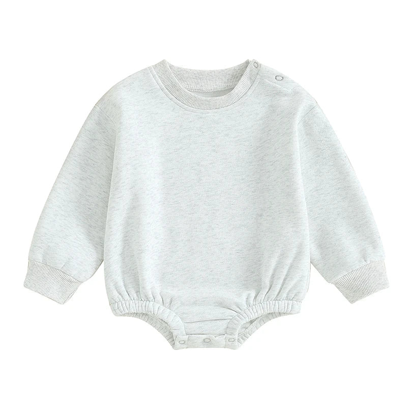 Fleece Solid Color Bubble Bodysuit Sweatshirt SnugBubs Australia