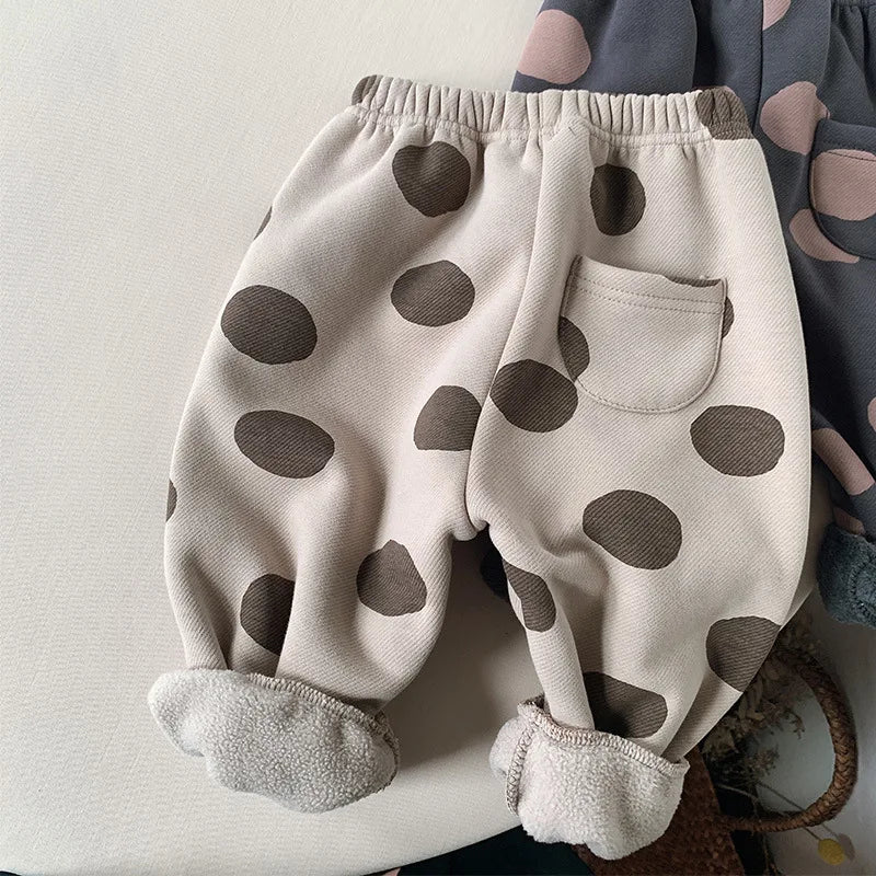 Winter Casual Trousers with Dot Print SnugBubs Australia