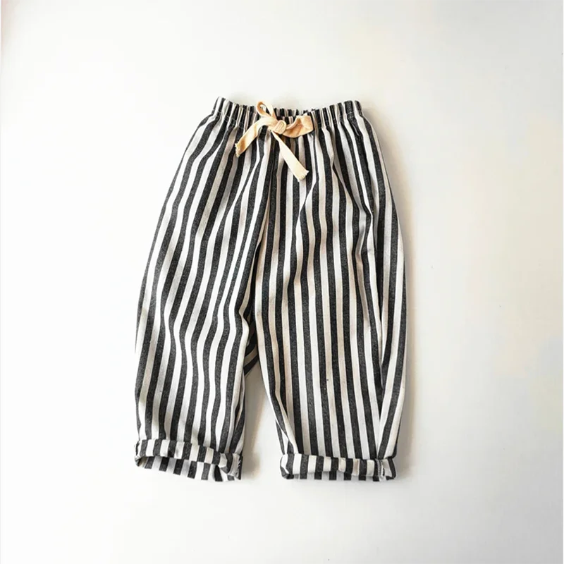 Hemp Cotton Striped Boys' Pants SnugBubs Australia