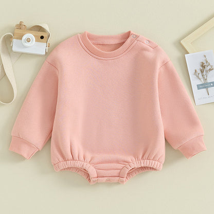 Fleece Solid Color Bubble Bodysuit Sweatshirt SnugBubs Australia