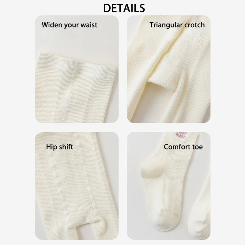 Cartoon Embroidery Girls Leggings SnugBubs Australia