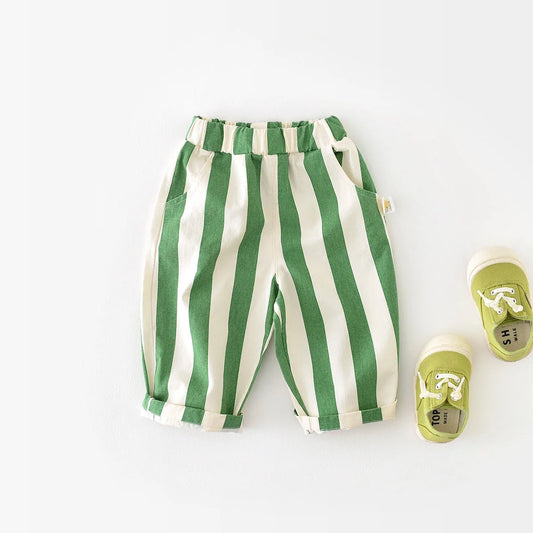 Cool Kids’ High-Waist Stripe Pants
