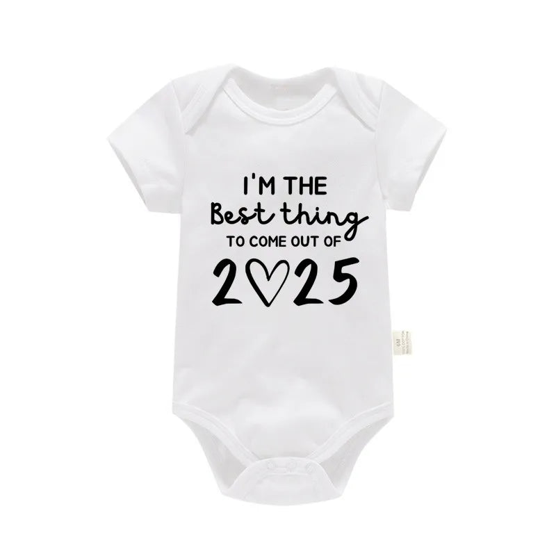 "I'm the Best Thing To Come Out Of 2025" Newborn Bodysuit SnugBubs Australia