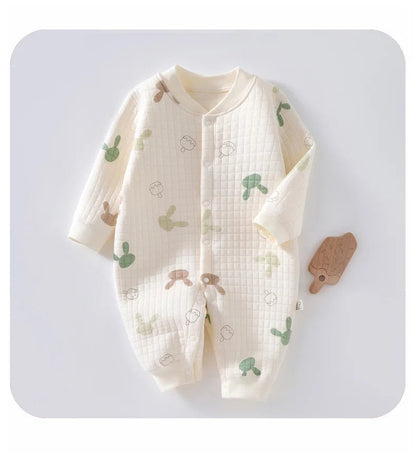 3 Layers Newborn Romper Cotton Bear Bunny Cartoon Baby Girl Jumpsuit Autumn Winter Toddler Outfit Infant Onesie Kids Boy Clothes SnugBubs Australia