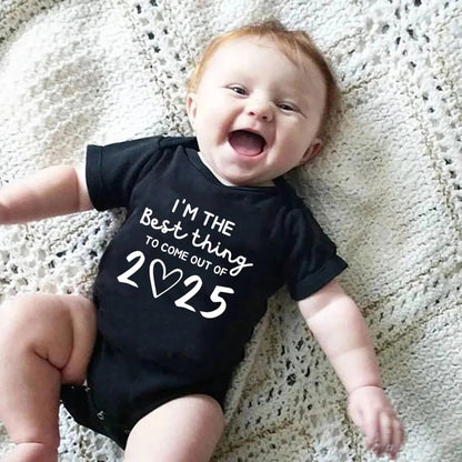 "I'm the Best Thing To Come Out Of 2025" Newborn Bodysuit SnugBubs Australia