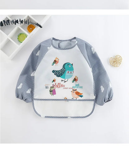 Baby Colorful Cartoon Waterproof Bib SnugBubs Australia