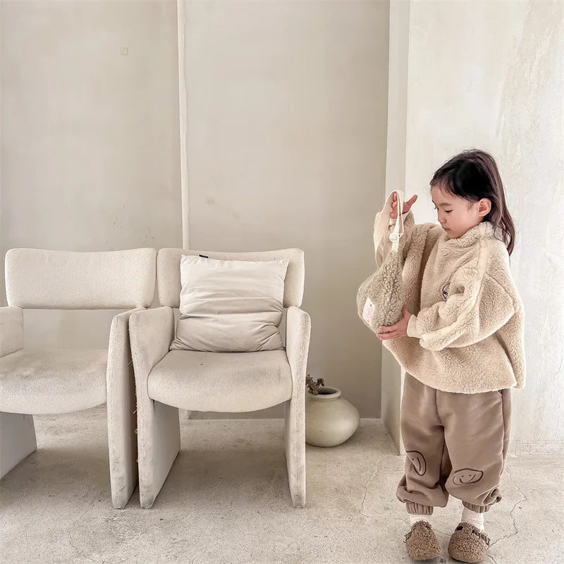 Cute Cartoon Print Thickened Cotton Casual Trousers SnugBubs Australia