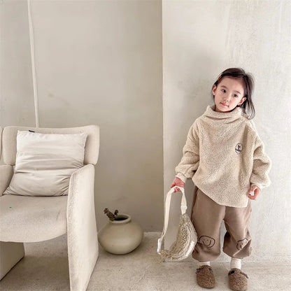 Cute Cartoon Print Thickened Cotton Casual Trousers SnugBubs Australia