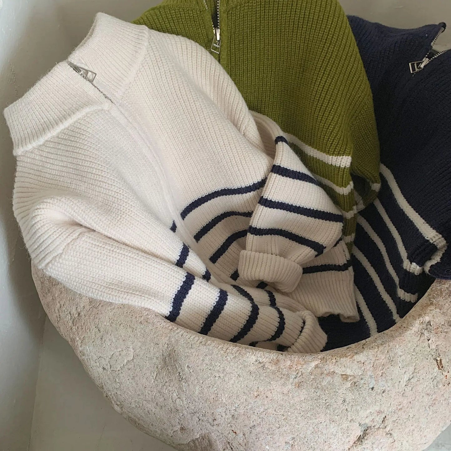 Kids Striped Sweater Jacket SnugBubs Australia