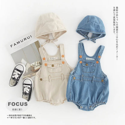 Denim Sling Romper SnugBubs Australia