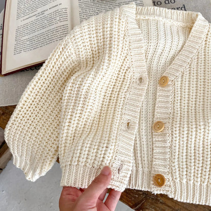 Baby Girl Autumn Knit Cardigan SnugBubs Australia