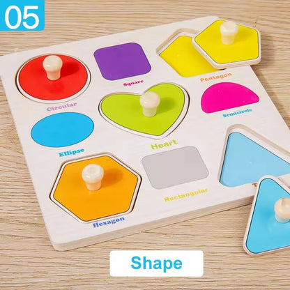Montessori Wooden Puzzle Collection
