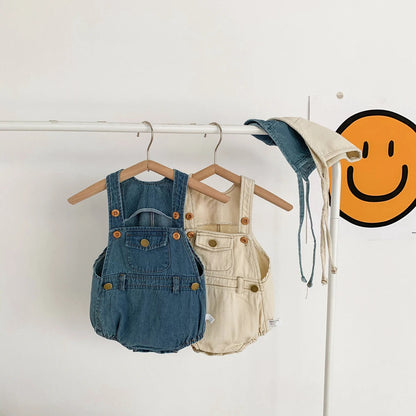 Denim Sling Romper SnugBubs Australia