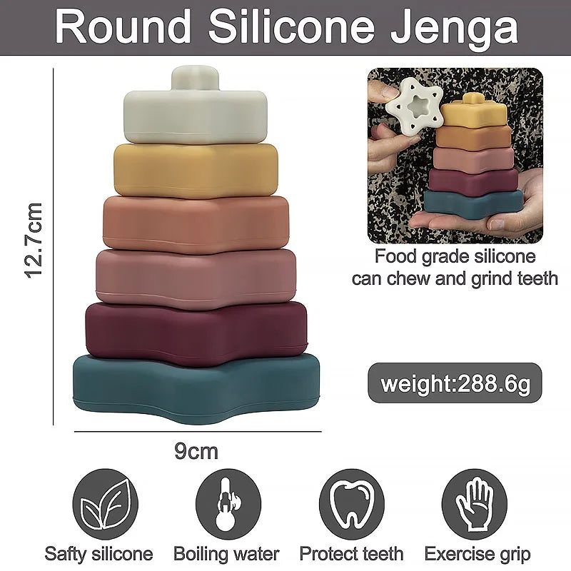 Silicone Baby Stacking Blocks SnugBubs Australia