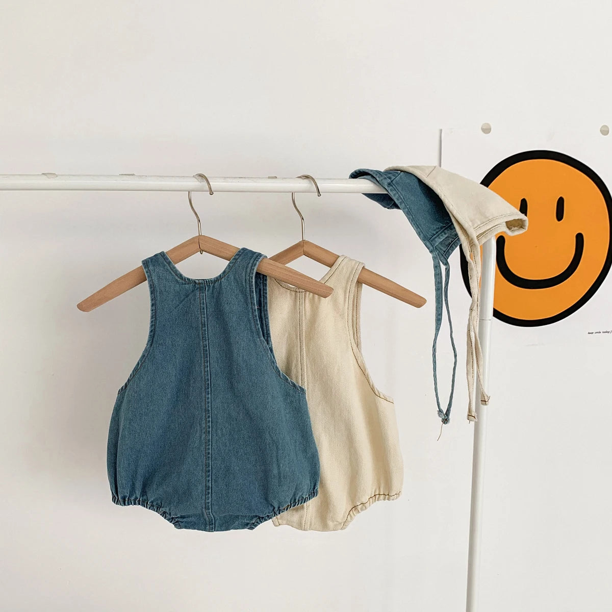 Denim Sling Romper SnugBubs Australia