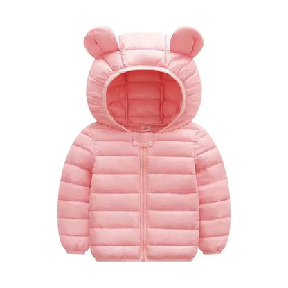 Girls Lightweight Hooded Down Jacket - SnugBubs Australia