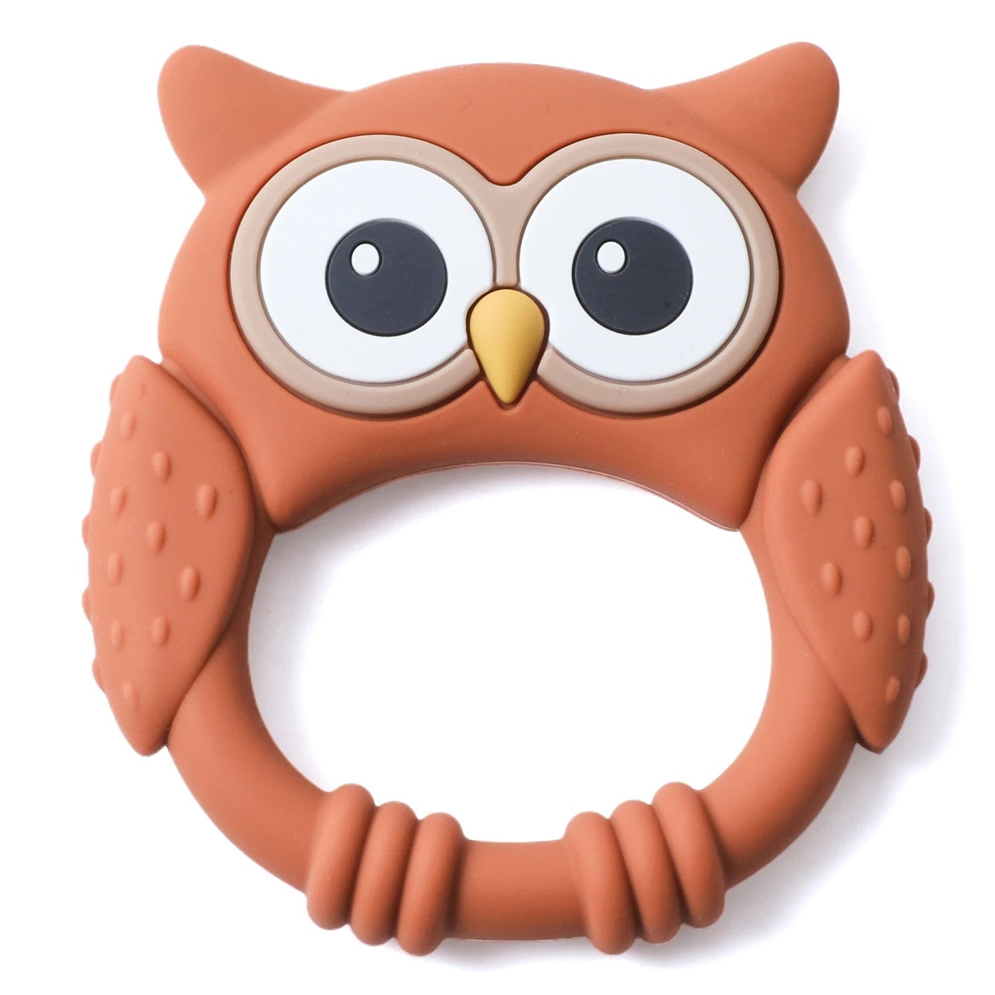 1PC Food Grade BPA Free Cartoon Owl Silicone Baby Teether SnugBubs Australia