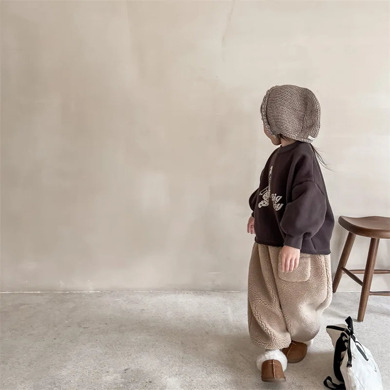 Winter Kids Warm Fleece Pants SnugBubs Australia