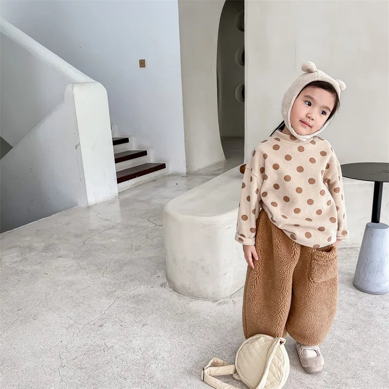 Winter Kids Warm Fleece Pants SnugBubs Australia