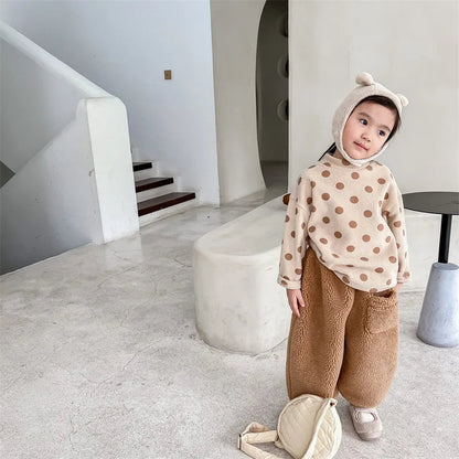 Winter Kids Warm Fleece Pants SnugBubs Australia