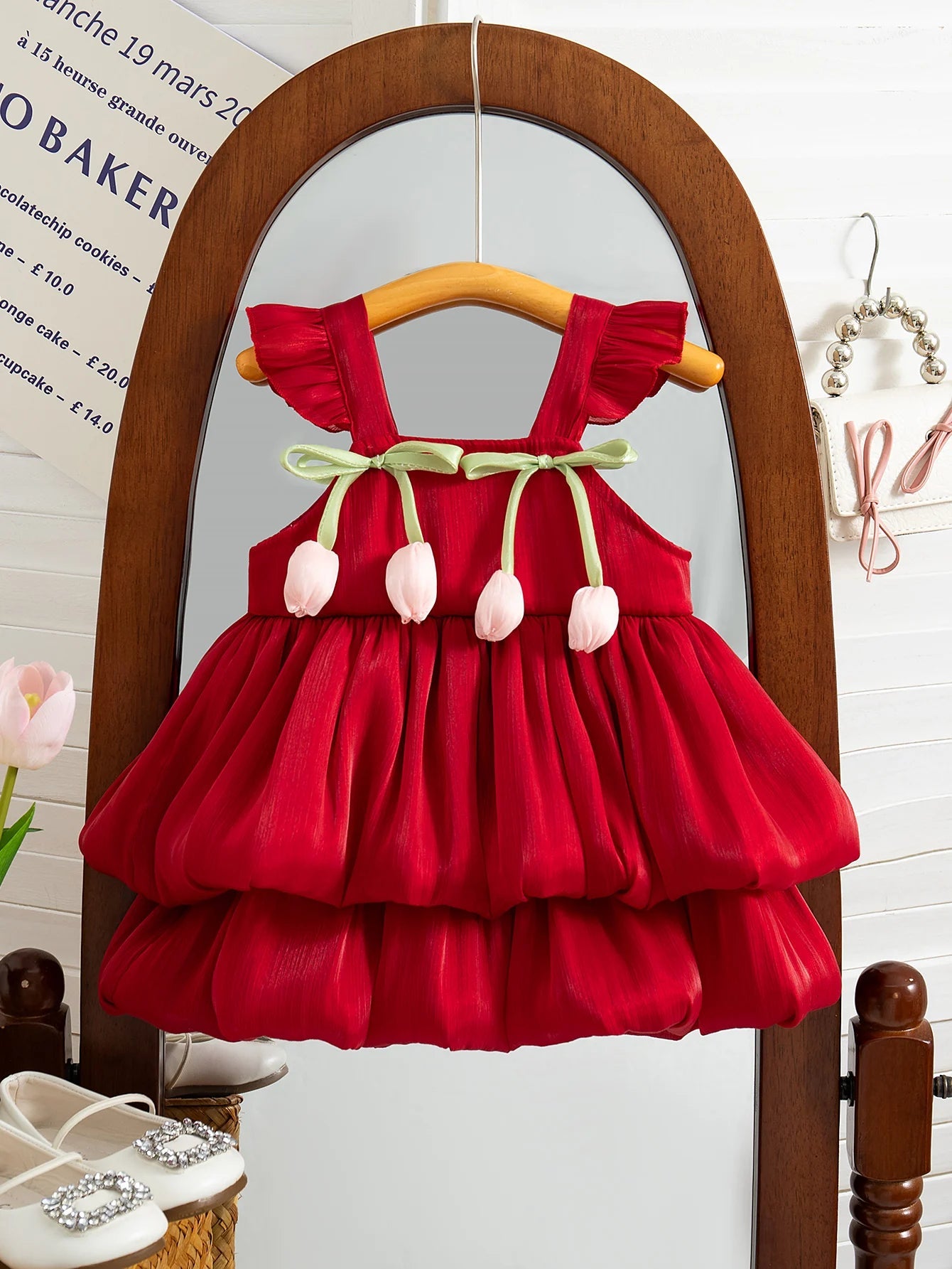 Girls Summer Bow Pommel Dress SnugBubs Australia