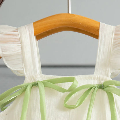 Girls Summer Bow Pommel Dress SnugBubs Australia