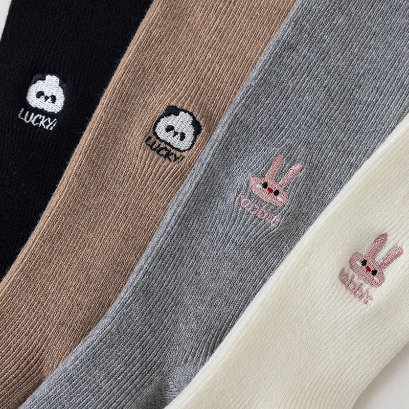 Cartoon Embroidery Girls Leggings SnugBubs Australia