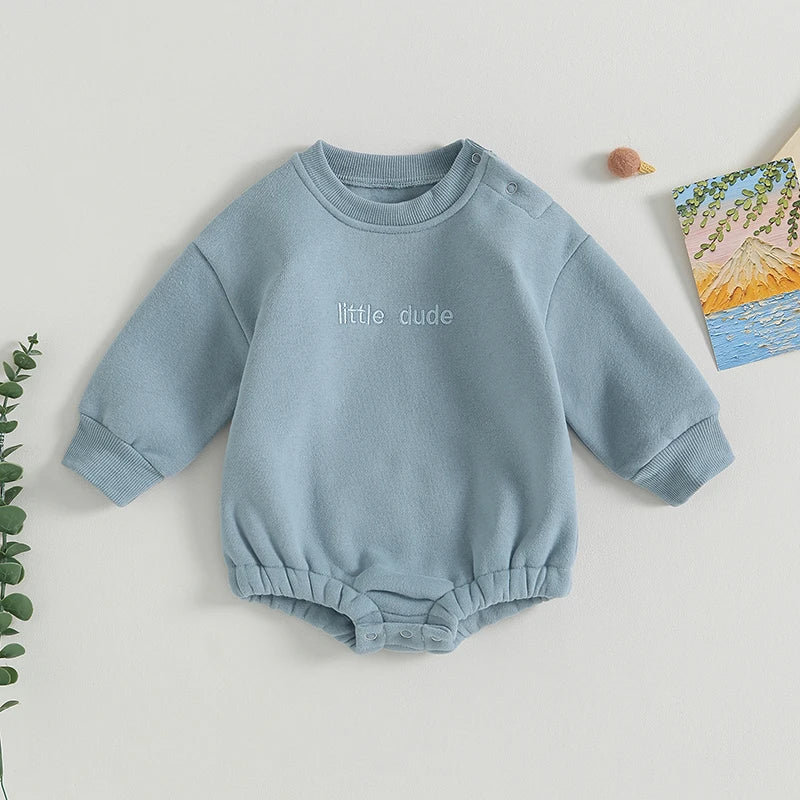 Baby Boy Oversized Sweatshirt Romper SnugBubs Australia
