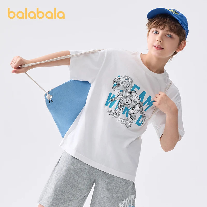 Boys Quick-Dry Pure Cotton Short Sleeve SnugBubs Australia
