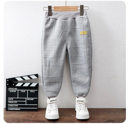Children Sweatpants for Boys Girls Autumn Winter Thick Casual Pants Girl Student Loose Sports Pants Kawaii Letter Kids Trousers SnugBubs Australia