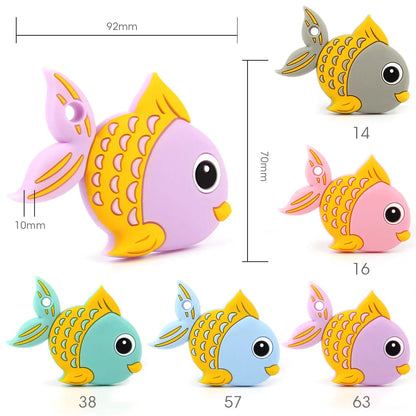 Cartoon Fish Silicone Teether SnugBubs Australia