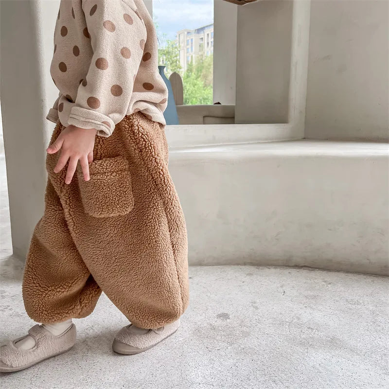 Winter Kids Warm Fleece Pants SnugBubs Australia