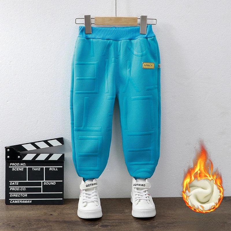 Children Sweatpants for Boys Girls Autumn Winter Thick Casual Pants Girl Student Loose Sports Pants Kawaii Letter Kids Trousers SnugBubs Australia