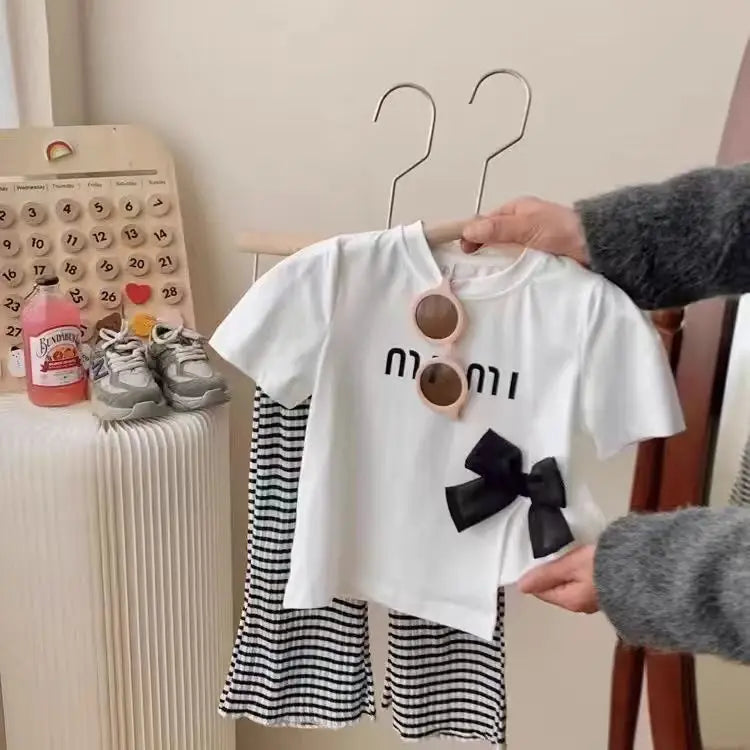 Cute Girls Bow T-Shirt SnugBubs Australia