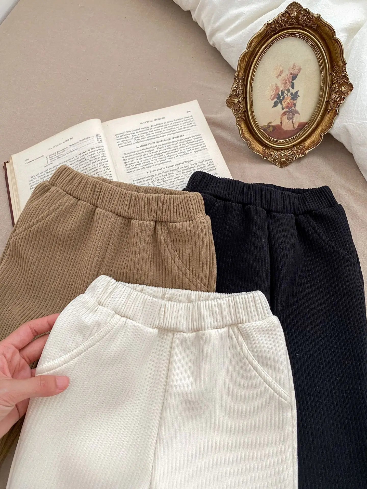 Winter Baby Girl Flared Fleece Pants SnugBubs Australia